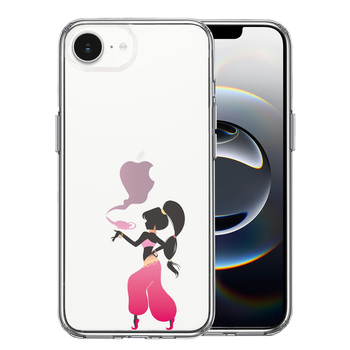 iPhone16e ケース クリア アラジン ピンク スマホケース 側面ソフト 背面ハード ハイブリッド  送料無料-0