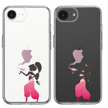 iPhone16e ケース クリア アラジン ピンク スマホケース 側面ソフト 背面ハード ハイブリッド  送料無料-1