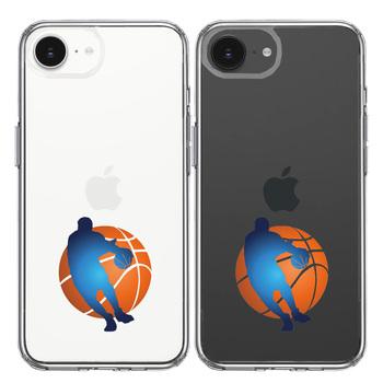 iPhone16e ケース クリア バスケットボール ドリブル 3 スマホケース 側面ソフト 背面ハード ハイブリッド  送料無料-1