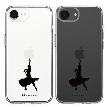 iPhone16e ケース クリア フラメンコ スマホケース 側面ソフト 背面ハード ハイブリッド  送料無料-1