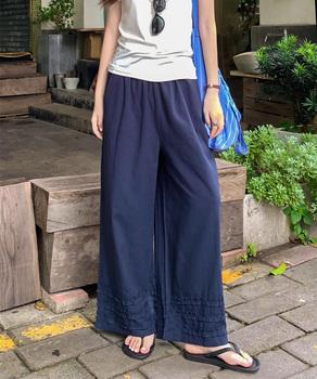 ワイドパンツ フリル レディース 春夏 送料無料 即日発送-6