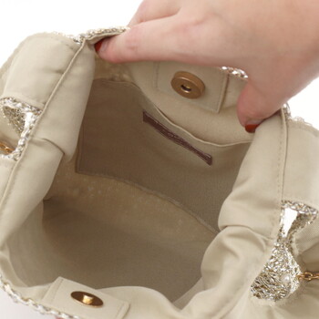 パール付 メタリック 2WAYバッグ 2026新作 COOCO 送料無料 即日発送-11