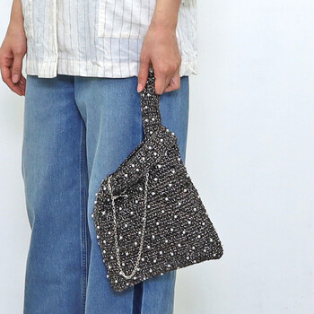 パール付 メタリック 2WAYバッグ 2026新作 COOCO 送料無料 即日発送-24