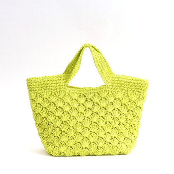 カラフル PPヒモ柄編み かごバッグ かごバッグ COOCO クーコ 送料無料 即日発送-11