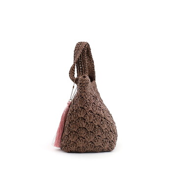 カラフル PPヒモ柄編み かごバッグ かごバッグ COOCO クーコ 送料無料 即日発送-15