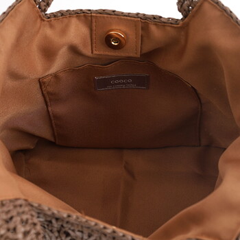 カラフル PPヒモ柄編み かごバッグ かごバッグ COOCO クーコ 送料無料 即日発送-18