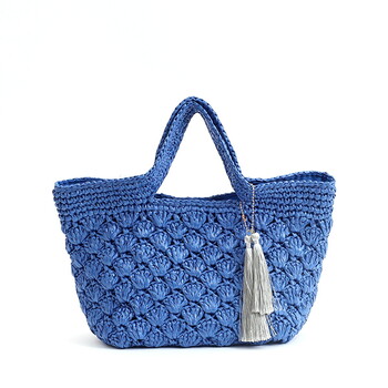 カラフル PPヒモ柄編み かごバッグ かごバッグ COOCO クーコ 送料無料 即日発送-2