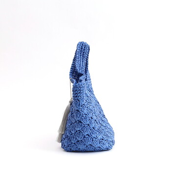 カラフル PPヒモ柄編み かごバッグ かごバッグ COOCO クーコ 送料無料 即日発送-5