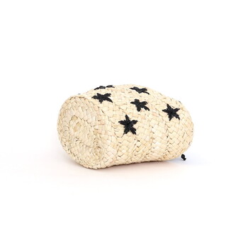 ラメ糸星柄刺繍メイズブレード カゴバッグ かごバッグ COOCO クーコ 送料無料 即日発送-12