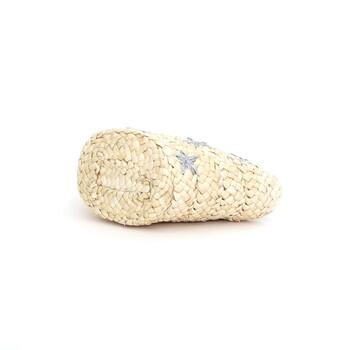 ラメ糸星柄刺繍メイズブレード カゴバッグ かごバッグ COOCO クーコ 送料無料 即日発送-16