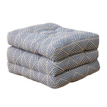 3つ折りごろ寝クッション インド綿100% クラック 2カラー 約50×150cm 送料無料-4