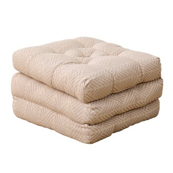 3つ折りごろ寝クッション インド綿100% クラック 2カラー 約50×150cm 送料無料-5