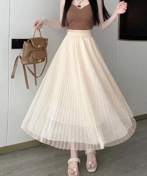 チュールスカートレディースロングスカート 送料無料 即日発送-3