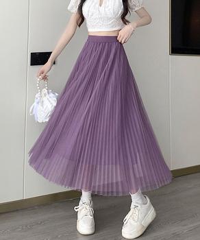 チュールスカートレディースロングスカート 送料無料 即日発送-7