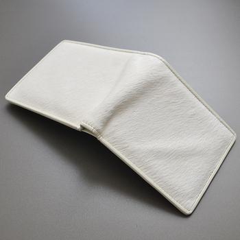 二つ折り財布 日本製財布 白馬毛×牛革短財布 国産 午年 丙午 金運 開運 紳士二つ折り財布 送料無料-2
