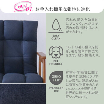 座椅子 誰かのベストになる座椅子 ブルー 送料無料-1