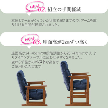 座椅子 誰かのベストになる座椅子 ブルー 送料無料-2