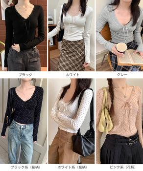 カップ付きトップス レディース Vネック 送料無料 即日発送-1