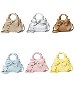 リボンハンドバッグ ミニショルダーバッグ 送料無料 即日発送-5