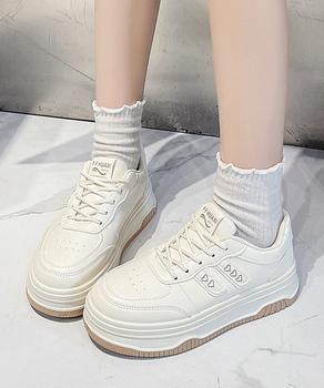 スニーカー 厚底スニーカー ローカット 美脚シューズ 送料無料 即日発送-2