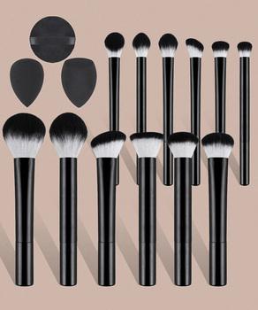 メイクブラシ12本セットスポンジパフ付き 送料無料 即日発送-5