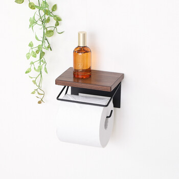 トイレットペーパーホルダー 1ロール　ナチュラル×ヴィンテージデザイン 2個セット 送料無料-11