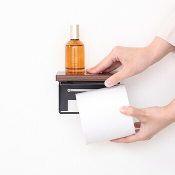 トイレットペーパーホルダー 1ロール　ナチュラル×ヴィンテージデザイン 2個セット 送料無料-13