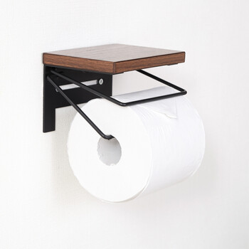 トイレットペーパーホルダー 1ロール　ナチュラル×ヴィンテージデザイン 2個セット 送料無料-14