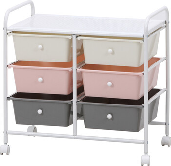 キッズ収納3段 color 6マス 送料無料-1