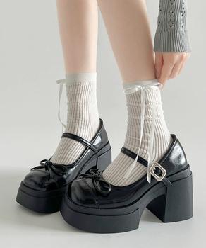 メアリージェーンパンプス 厚底ローファー 送料無料 即日発送-2