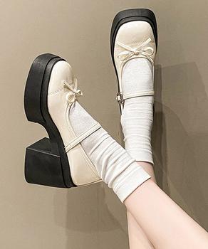 メアリージェーンパンプス 厚底ローファー 送料無料 即日発送-5