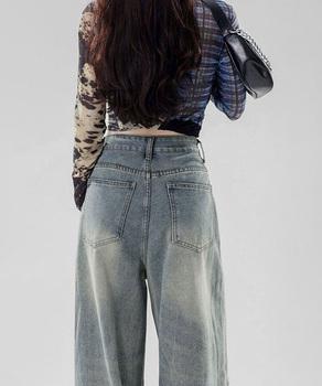 ダメージデニムパンツ レディースジーンズ 送料無料 即日発送-4