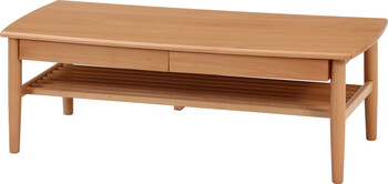 引出し棚付きセンターテーブル カミュ 送料無料-2