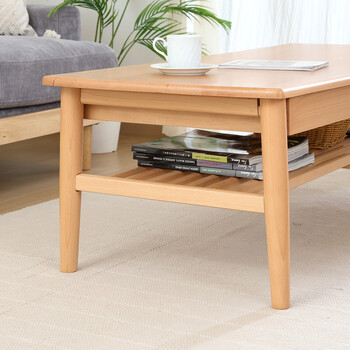 引出し棚付きセンターテーブル カミュ 送料無料-5