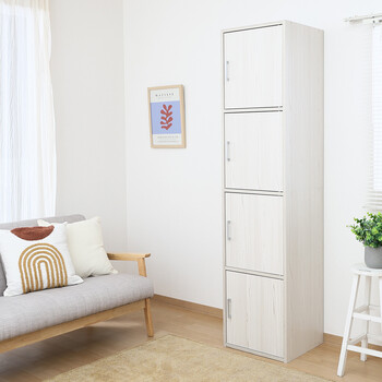 扉付き収納ボックス4段 送料無料-12