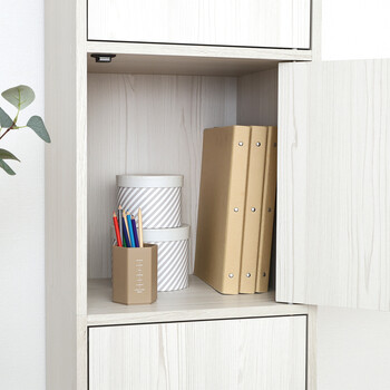 扉付き収納ボックス4段 送料無料-13