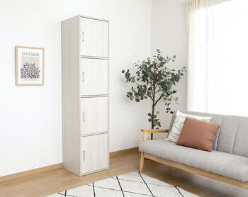 扉付き収納ボックス4段 送料無料-17