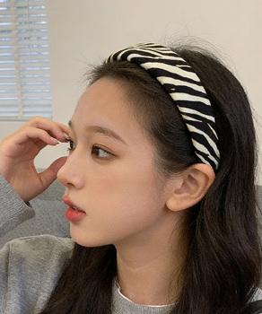 跡つかないカチューシャ ゼブラ柄 送料無料 即日発送-3