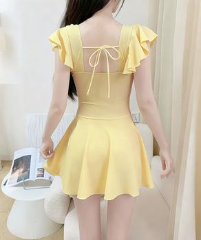 フレアワンピース水着体型カバーレディース 送料無料 即日発送-7