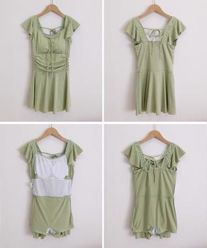 フレアワンピース水着体型カバーレディース 送料無料 即日発送-8