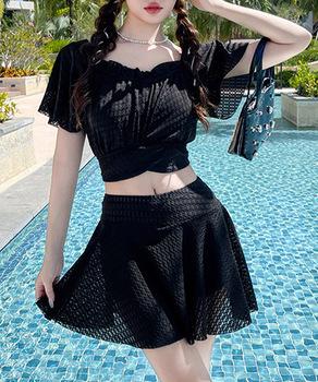 フリル水着 レディース ギャザータンキニ 送料無料 即日発送-2