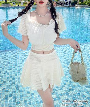 フリル水着 レディース ギャザータンキニ 送料無料 即日発送-5