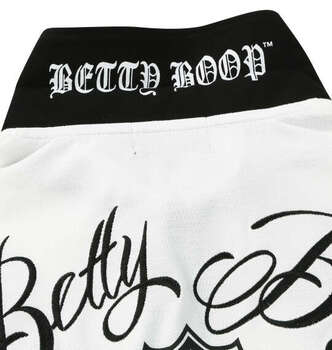 大きいサイズ BETTY BOOP 鹿の子刺繍＆プリント半袖ポロシャツ 3L 4L 5L 6L 8L オフホワイト ラッピング可 送料無料 即日発送-3