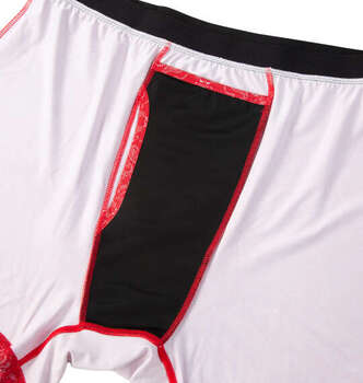 大きいサイズ KEEP GUARD ナノファイン100加工軽失禁対策ボクサーパンツ 4L 5L 6L 7L 8L レッドペイズリー ラッピング可 送料無料 即日発送-2