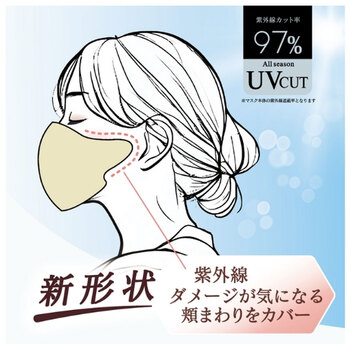 マスク エアフィール立体マスク ふつうサイズ ベージュ×コーラル 30枚入 5セット 送料無料-5