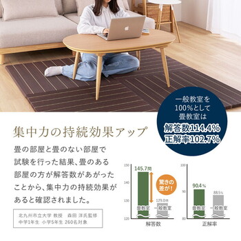 置き畳 フローリングに置く畳 縁なし 防音 DIY カット可 滑り止め 凛 りん　約W82×D82×H2.5cm　9枚組 送料無料-14