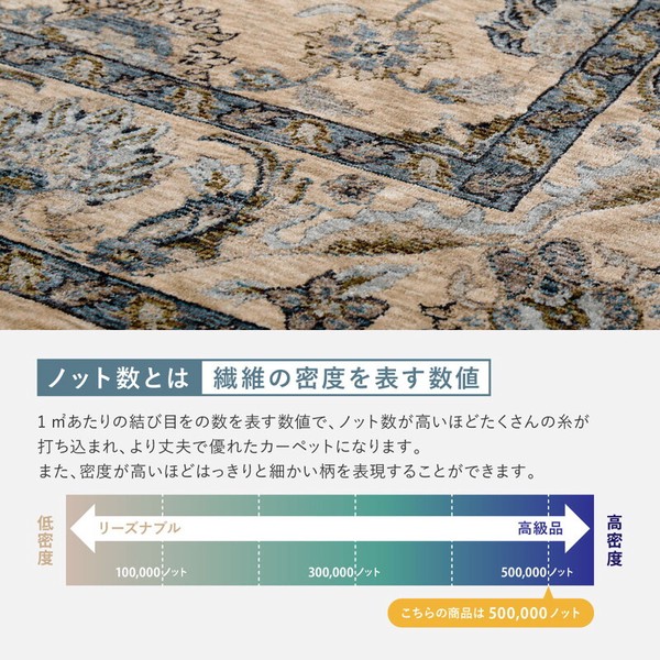 ラグ ウィルトン織ラグ 約230×230cm エジプト製 ABERDEEN ラグナ 送料無料-5