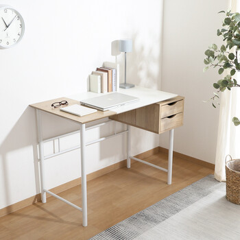 引き出し付きシンプルデスク ユノ 送料無料-11