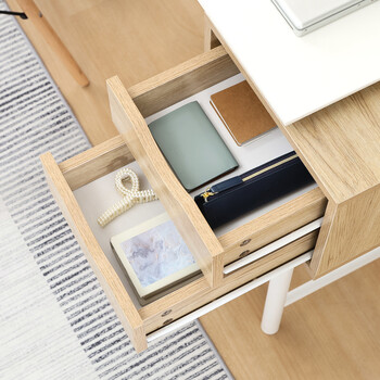 引き出し付きシンプルデスク ユノ 送料無料-14