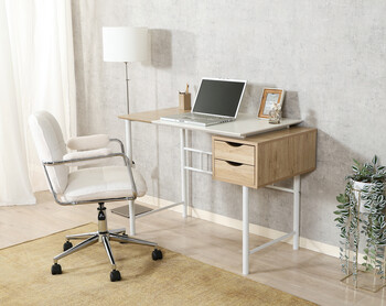 引き出し付きシンプルデスク ユノ 送料無料-17